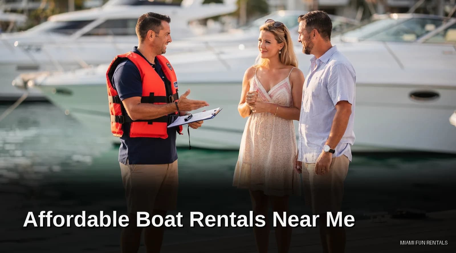 Boat rental rates in Miami start around $92 per hour, giving budget-conscious renters a real