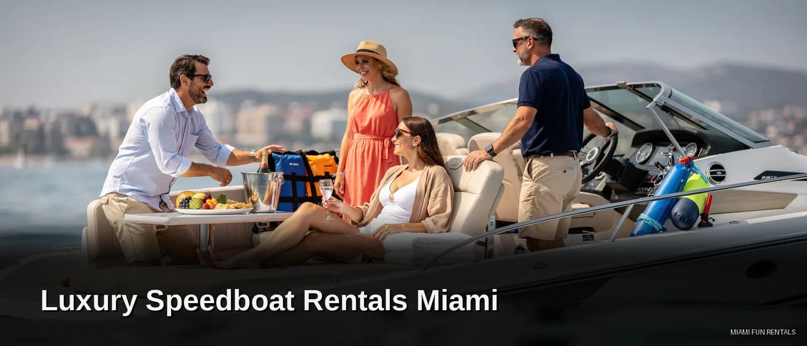 Miami Fun Rental's lineup positions luxury speedboat rentals in Miami alongside its yacht and exotic